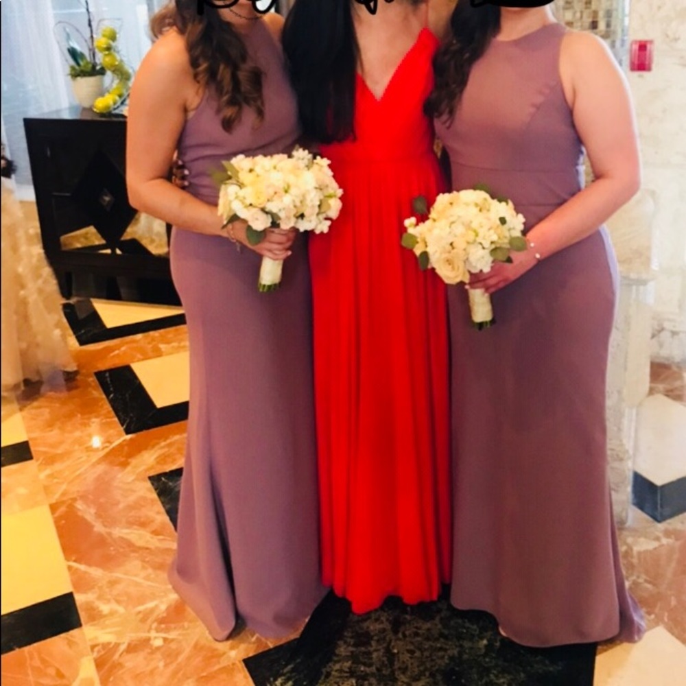 Bella Bridesmaid Dress—Dessy in French Truffle - Picture 6 of 7